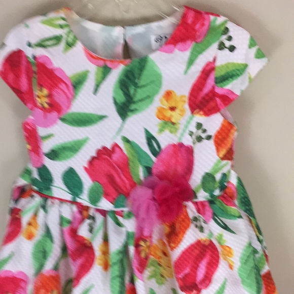 Nanette Girls Summer Floral  Party Dress Size 4 - Picture 2 of 16